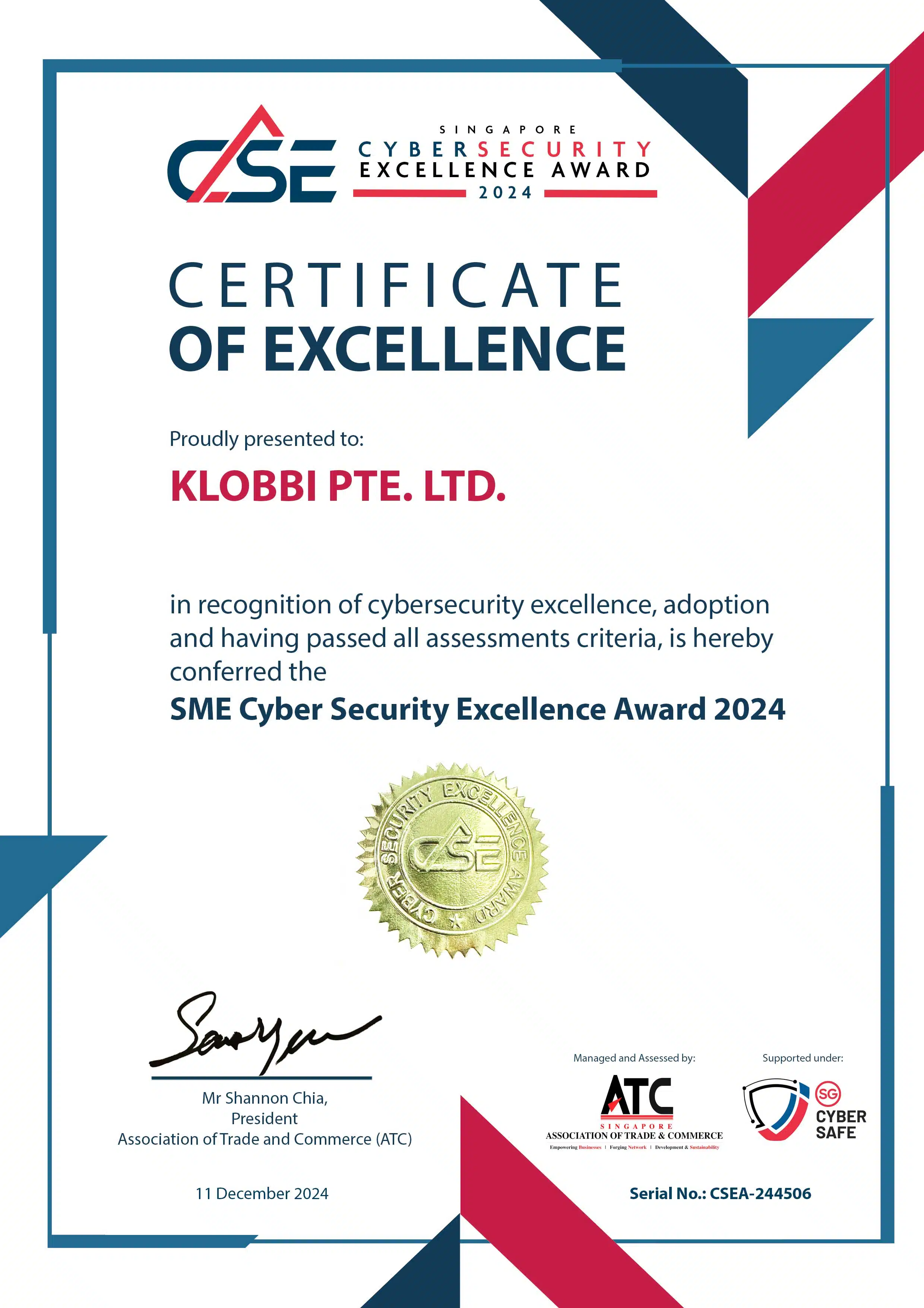 CSA Cyber Security Excellence Awards